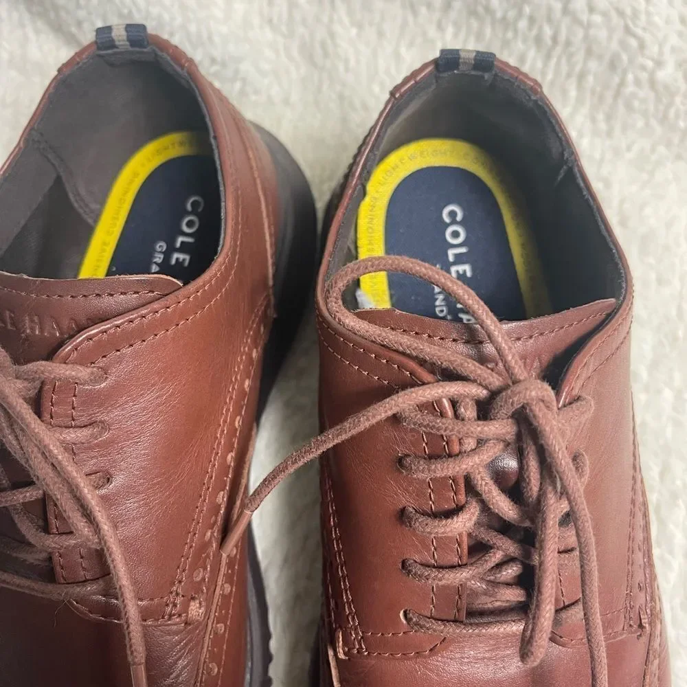 Cole Haan Men's Brown Leather Oxfords